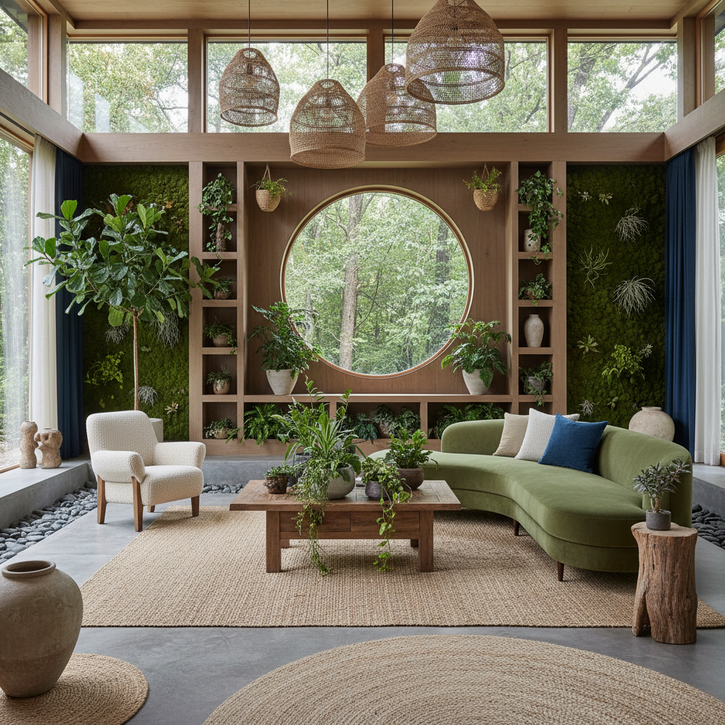Biophilic Woonkamer Planten