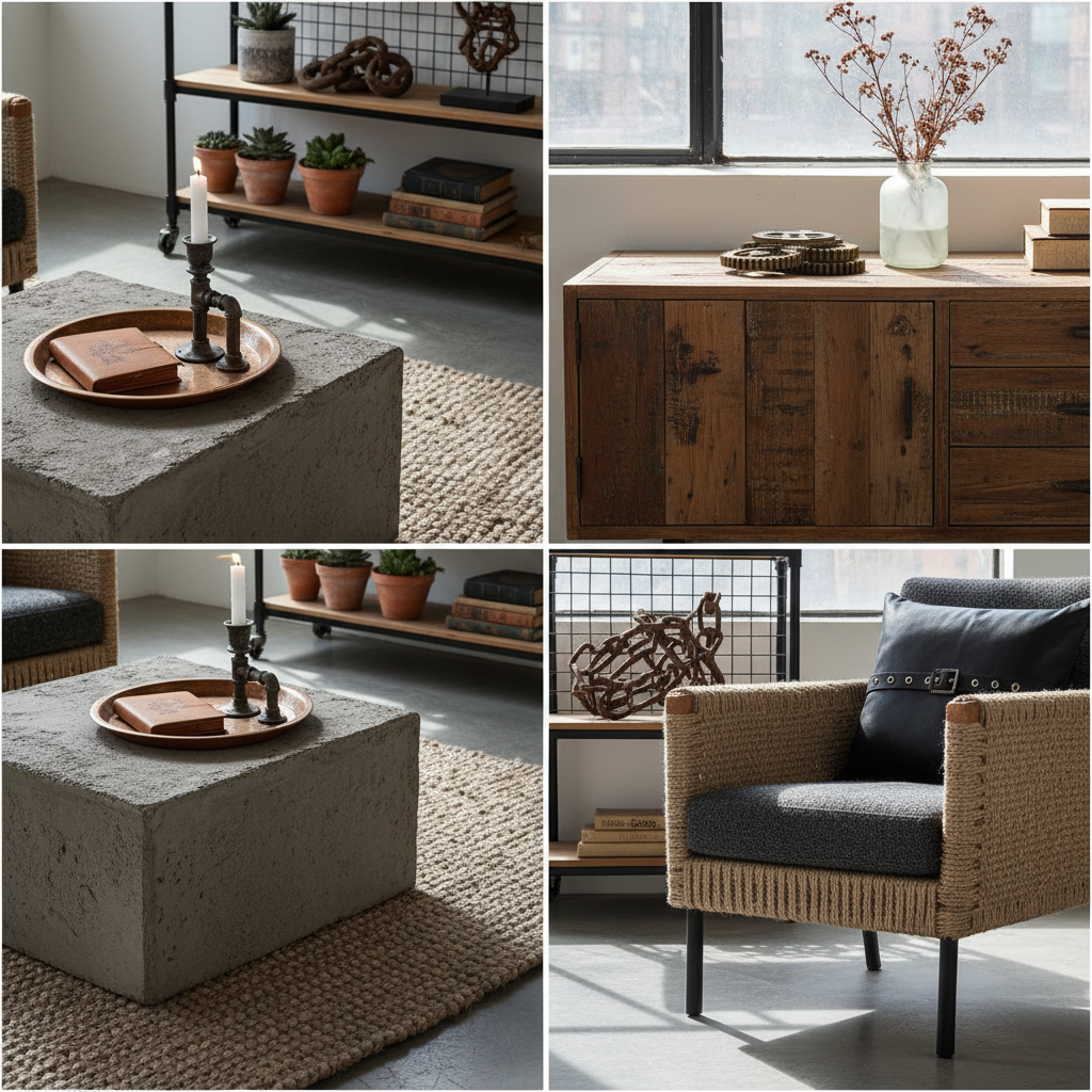 Industrieel styling voorbeelden