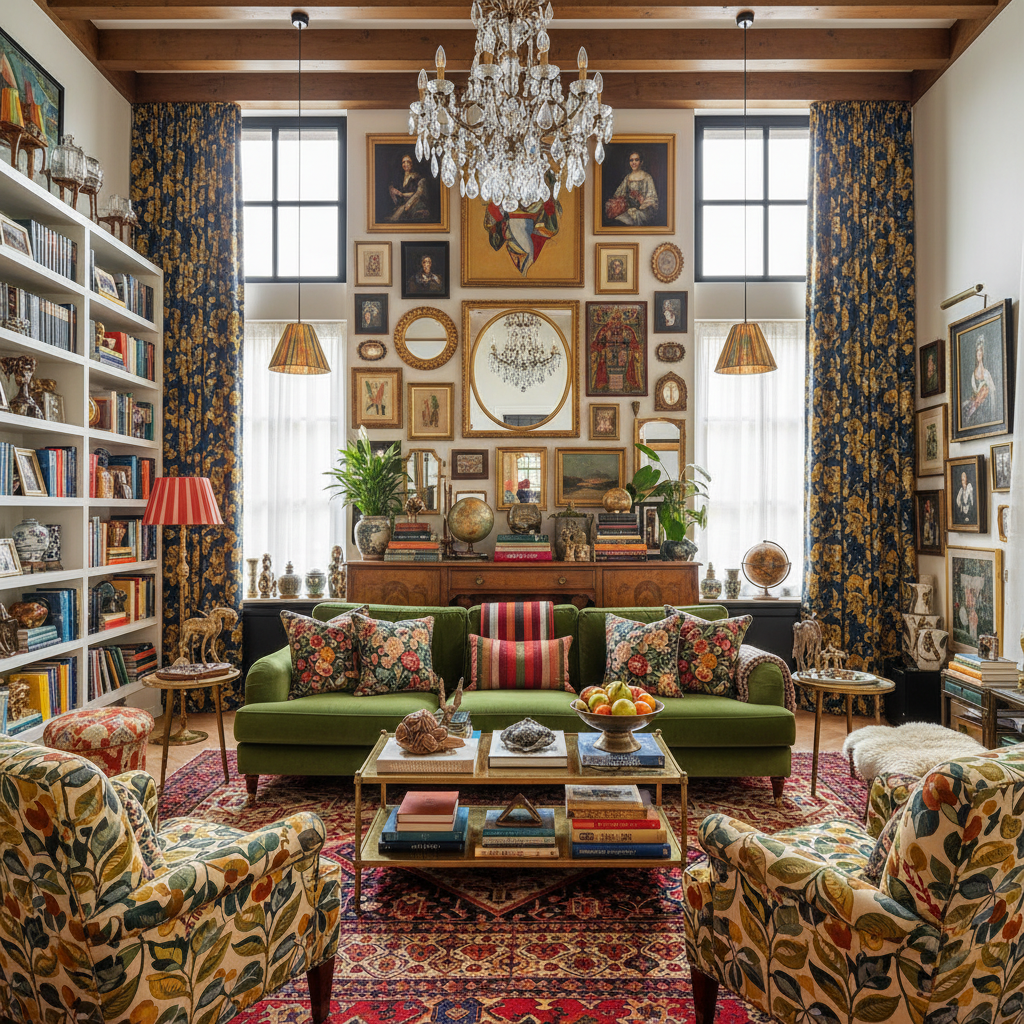 Maximalistische Woonkamer 2025