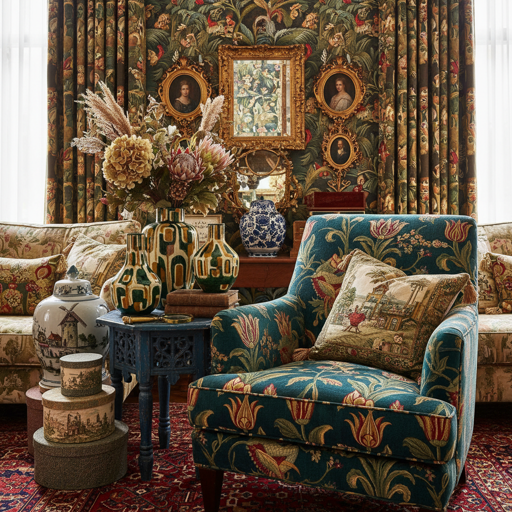 Maximalisme styling voorbeelden