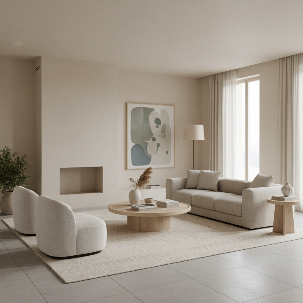 Minimalistische Woonkamer Inrichten