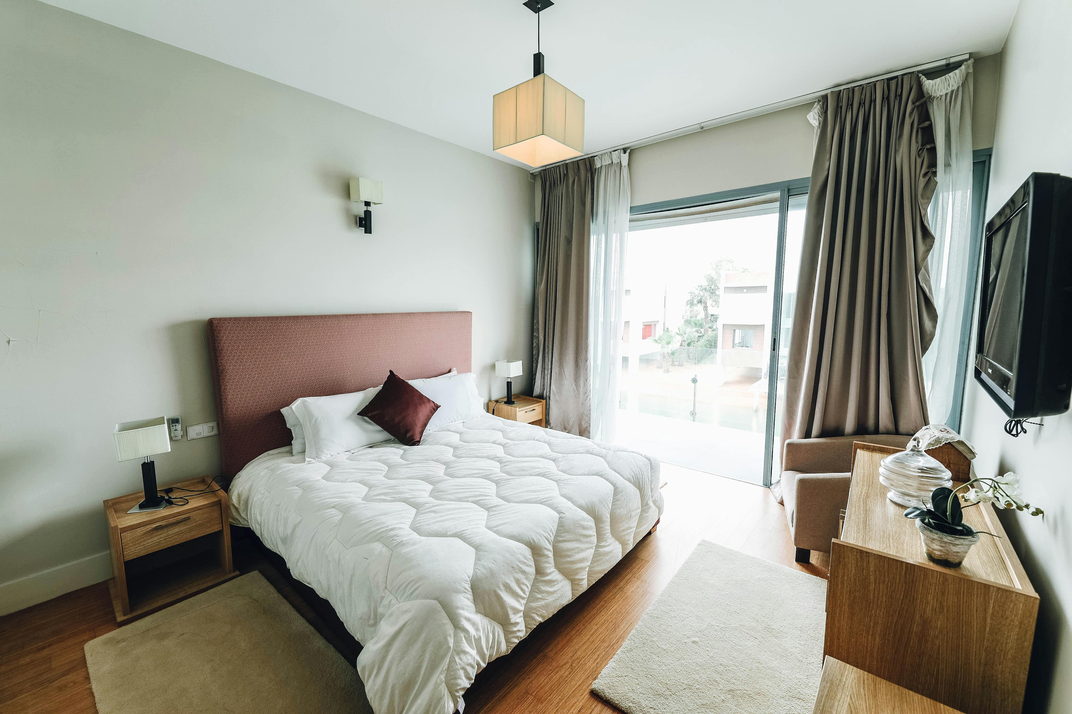 Gewone slaapkamer voor styling