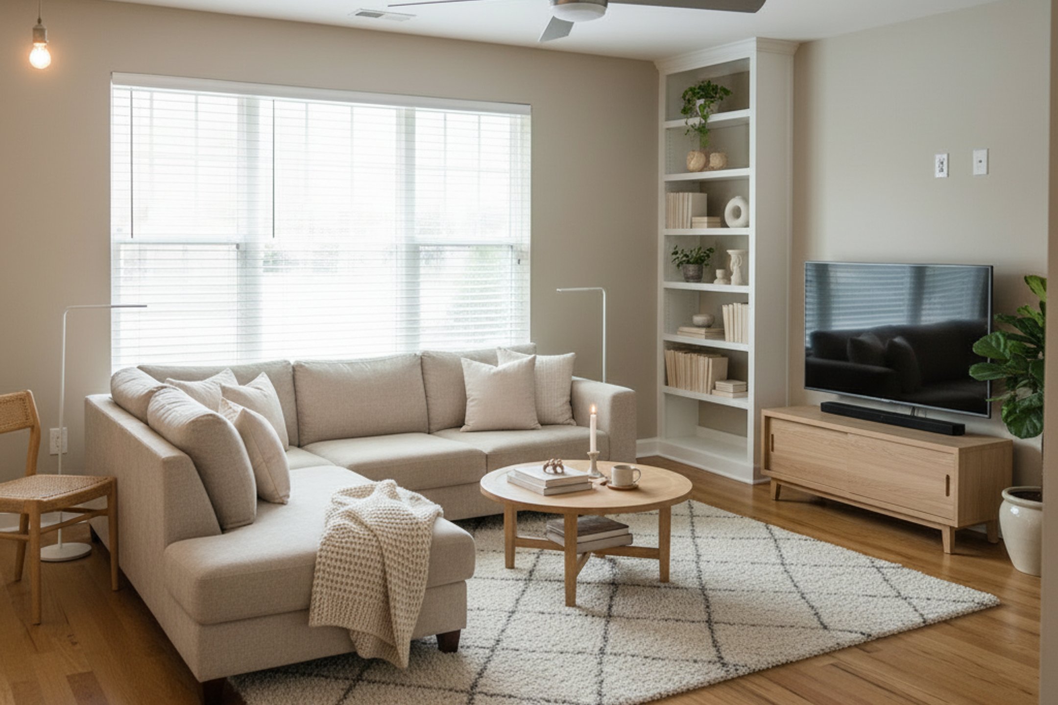 After: Scandinavisch interieur transformatie