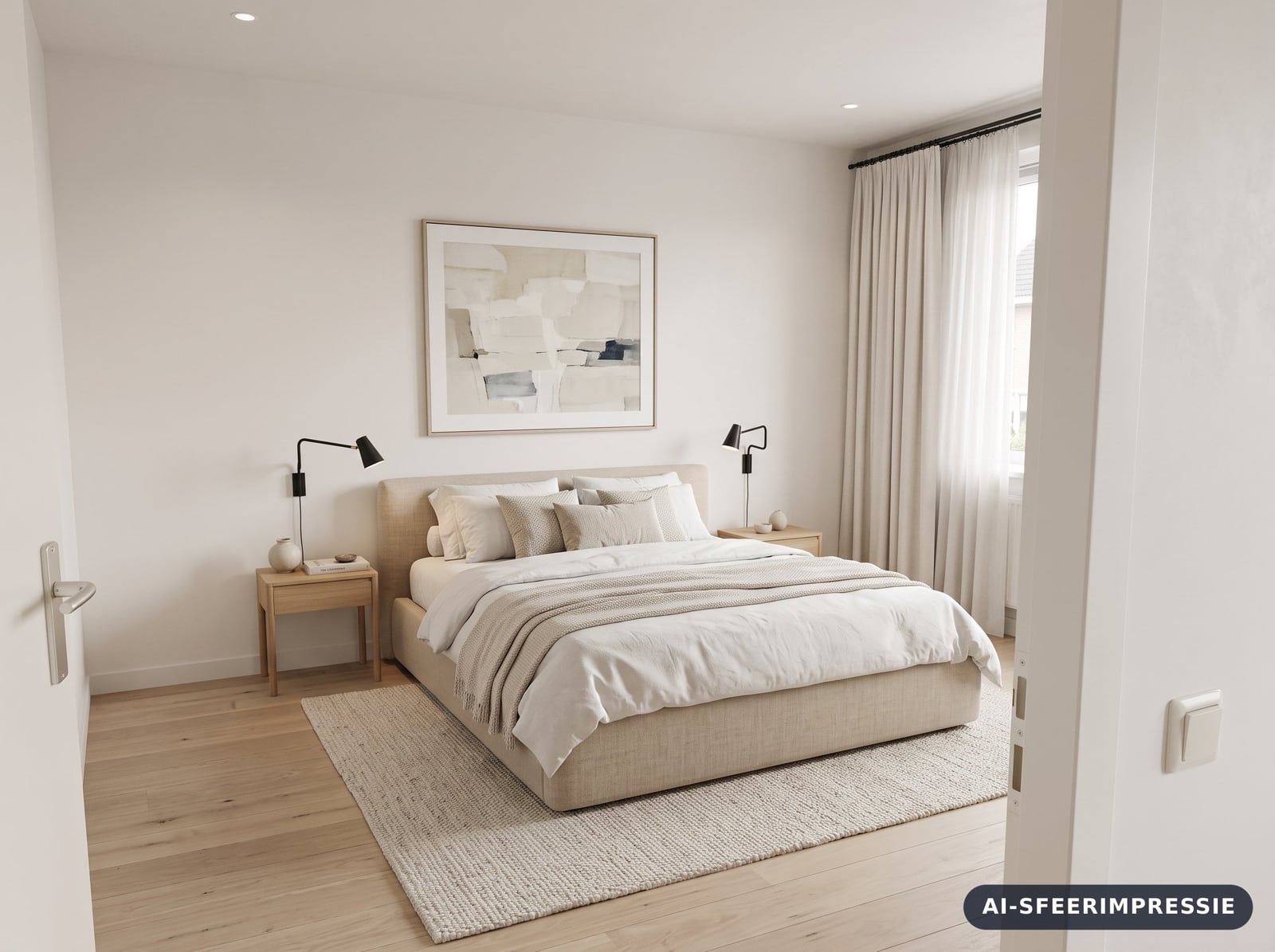 Slaapkamer, gemoderniseerd na